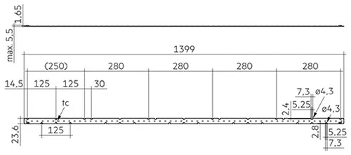 24x1400mm 6000lm 830 ADV, LED Linear Modules, 3000K, CRI>80, 6000lm, IP20. 89602974  Tridonic LLE